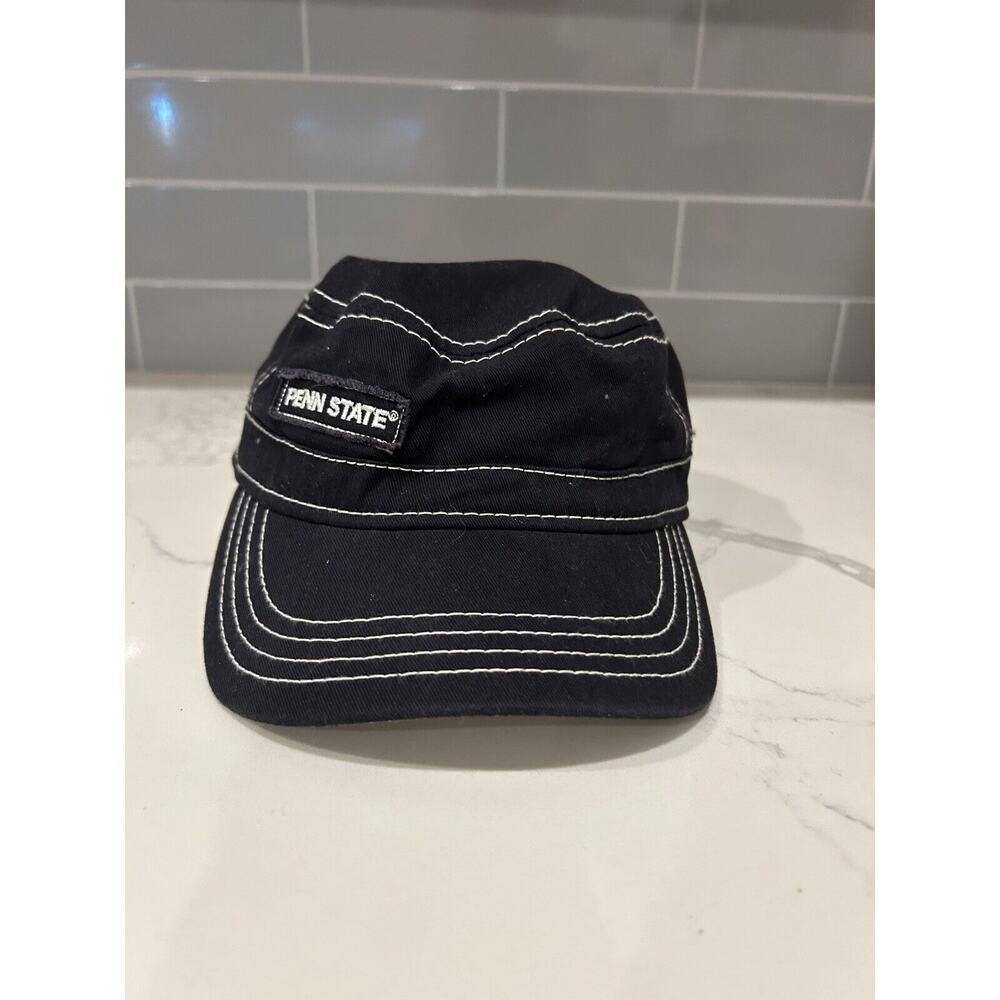 Penn State University New Era Women Painters Cap Hat Blue Large Logo EUC